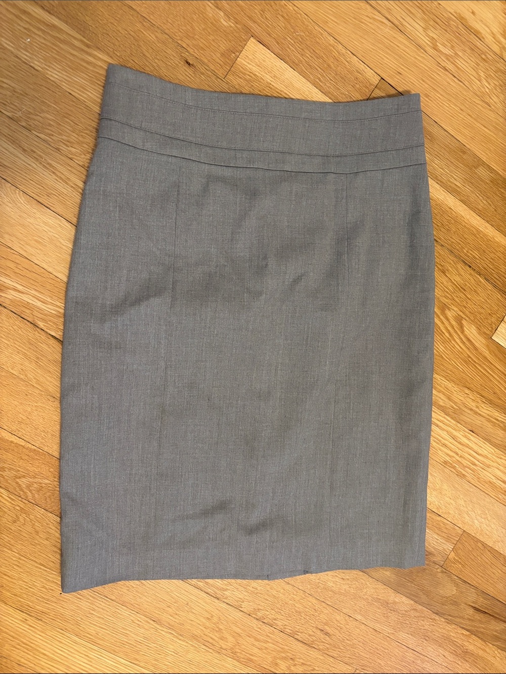 H&M Light Gray Pencil Skirt - Classic Office Wear